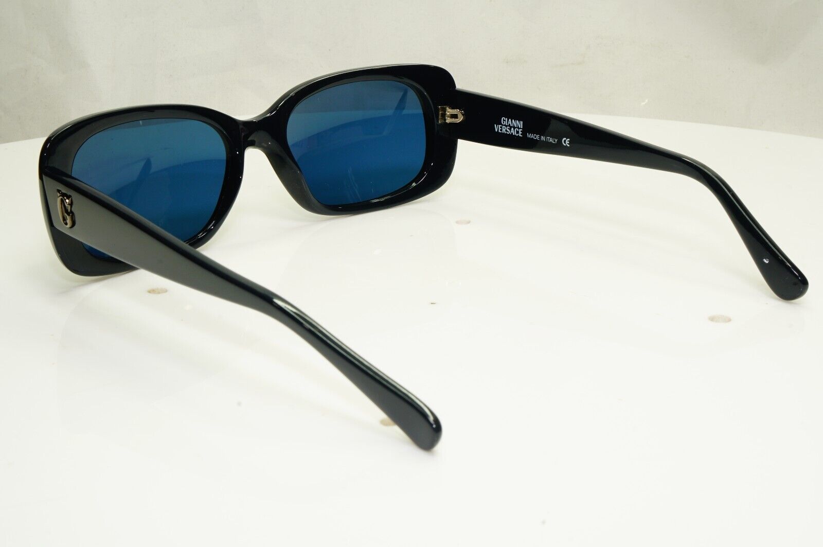 Gianni Versace Sunglasses Vintage 1996 Square Dark Blue MOD 471/G COL 917
