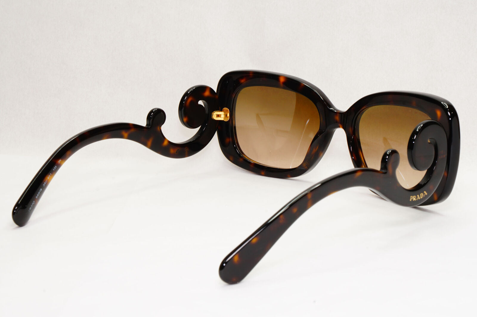 Prada Sunglasses Baroque Swirl Brown Square PR27OS SPR 27O 2AU-6S1 141223