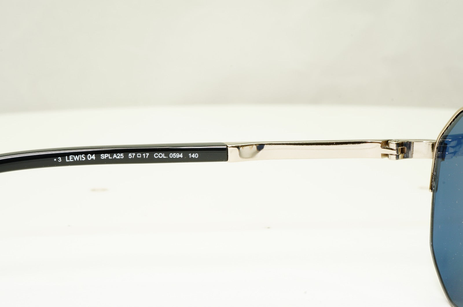 Police Lewis Hamilton F1 Sunglasses Gold Blue Square Metal SPL A25 COL 0594 [A]
