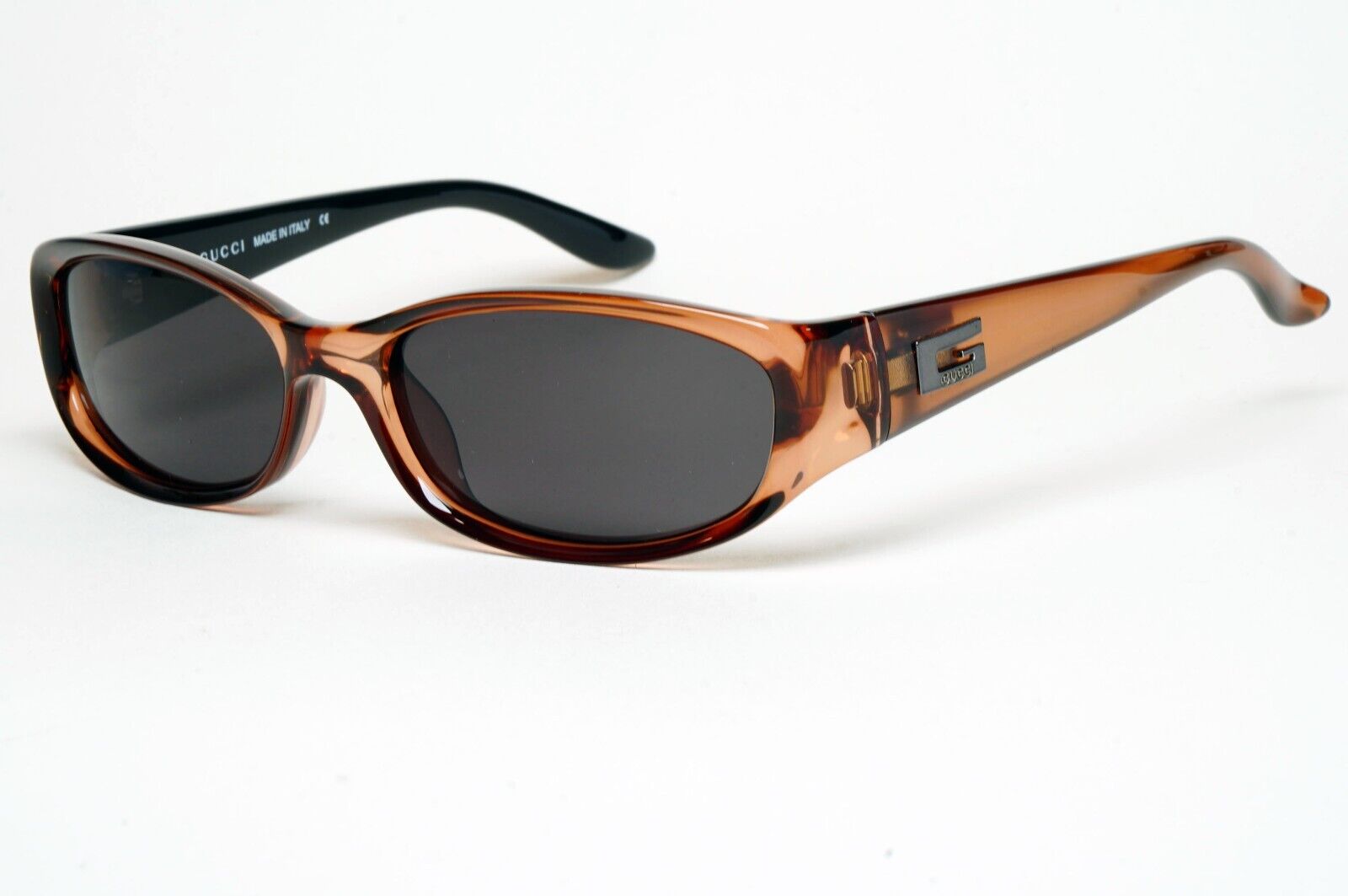 Gucci Sunglasses 1998 Vintage Brown Black Rectangle GG 2456/S E3K 55mm 060125