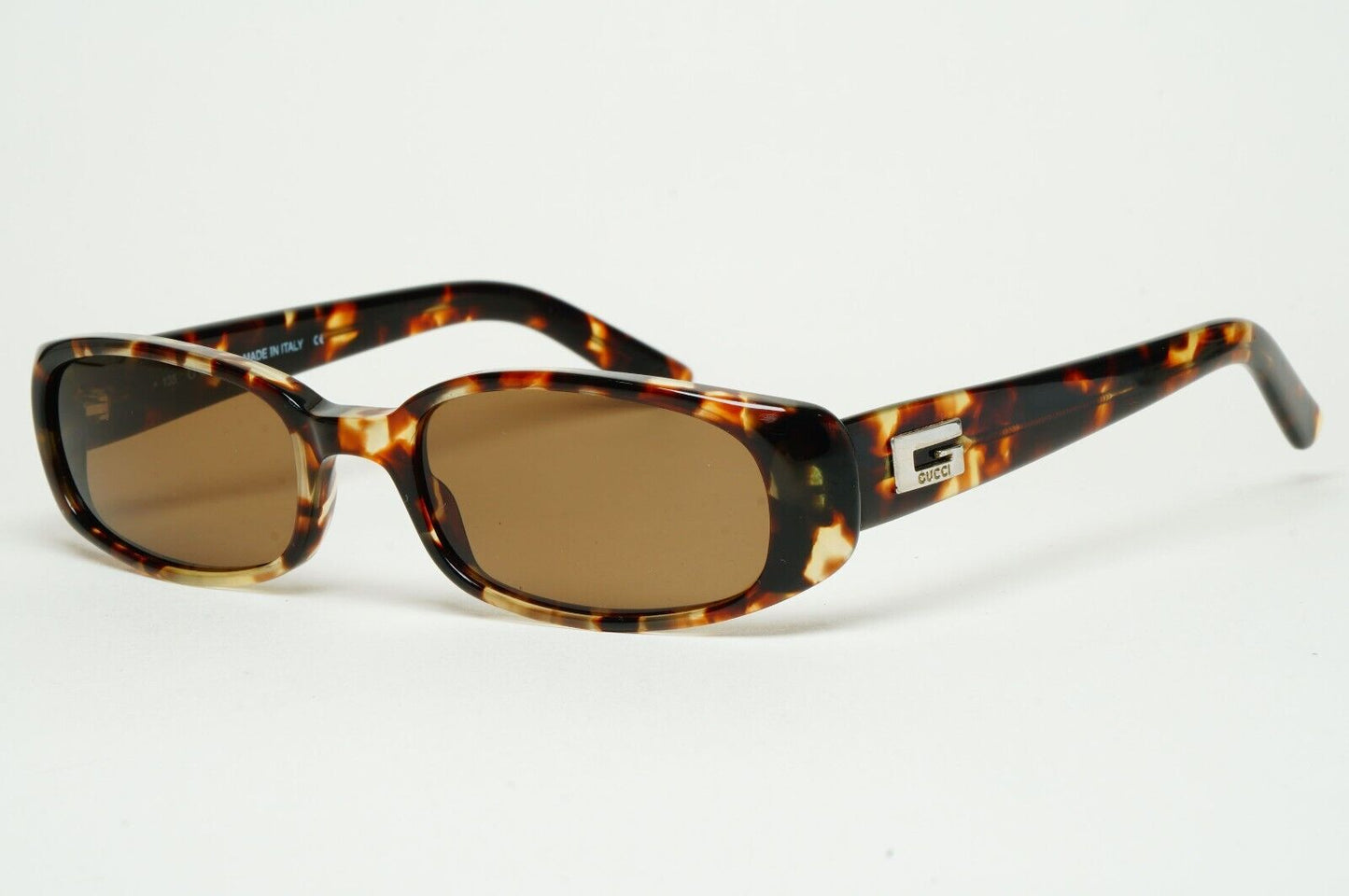 Gucci Sunglasses 1998 Vintage Brown Rectangle Small GG 2452/S 4TM 51mm 310125