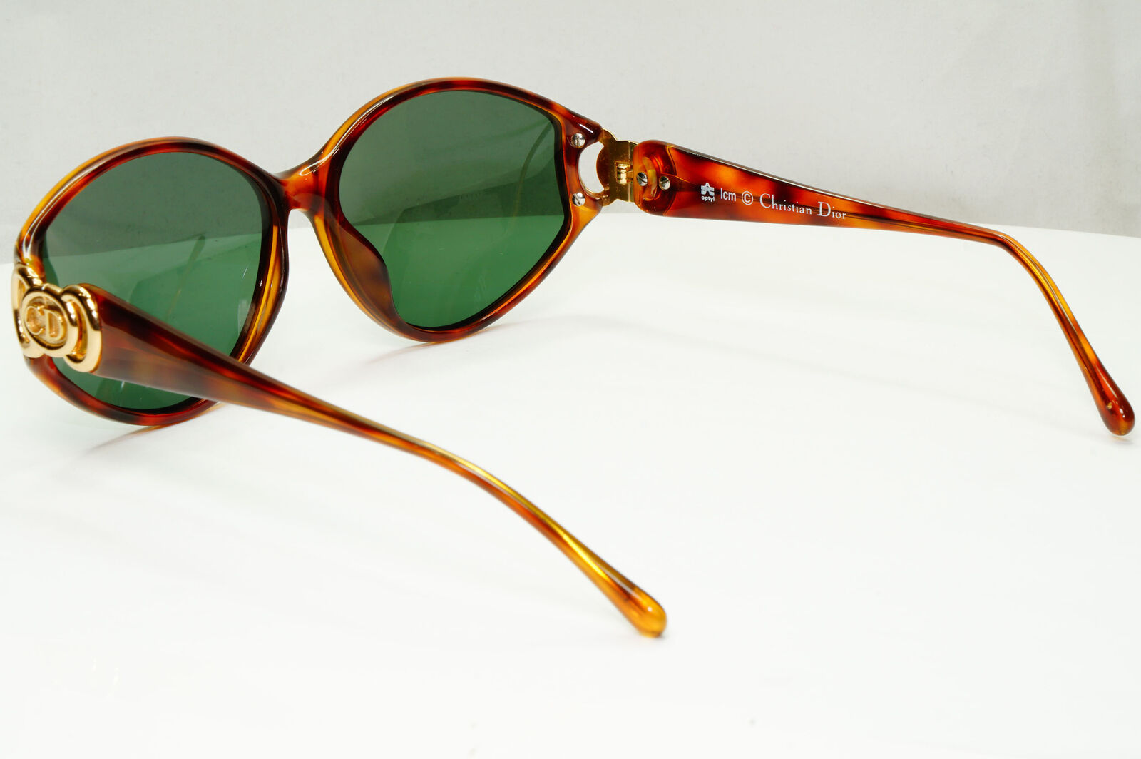 Dior 1990s Vintage Sunglasses Gold Green Brown Tortoise Austria 2850 10 261022
