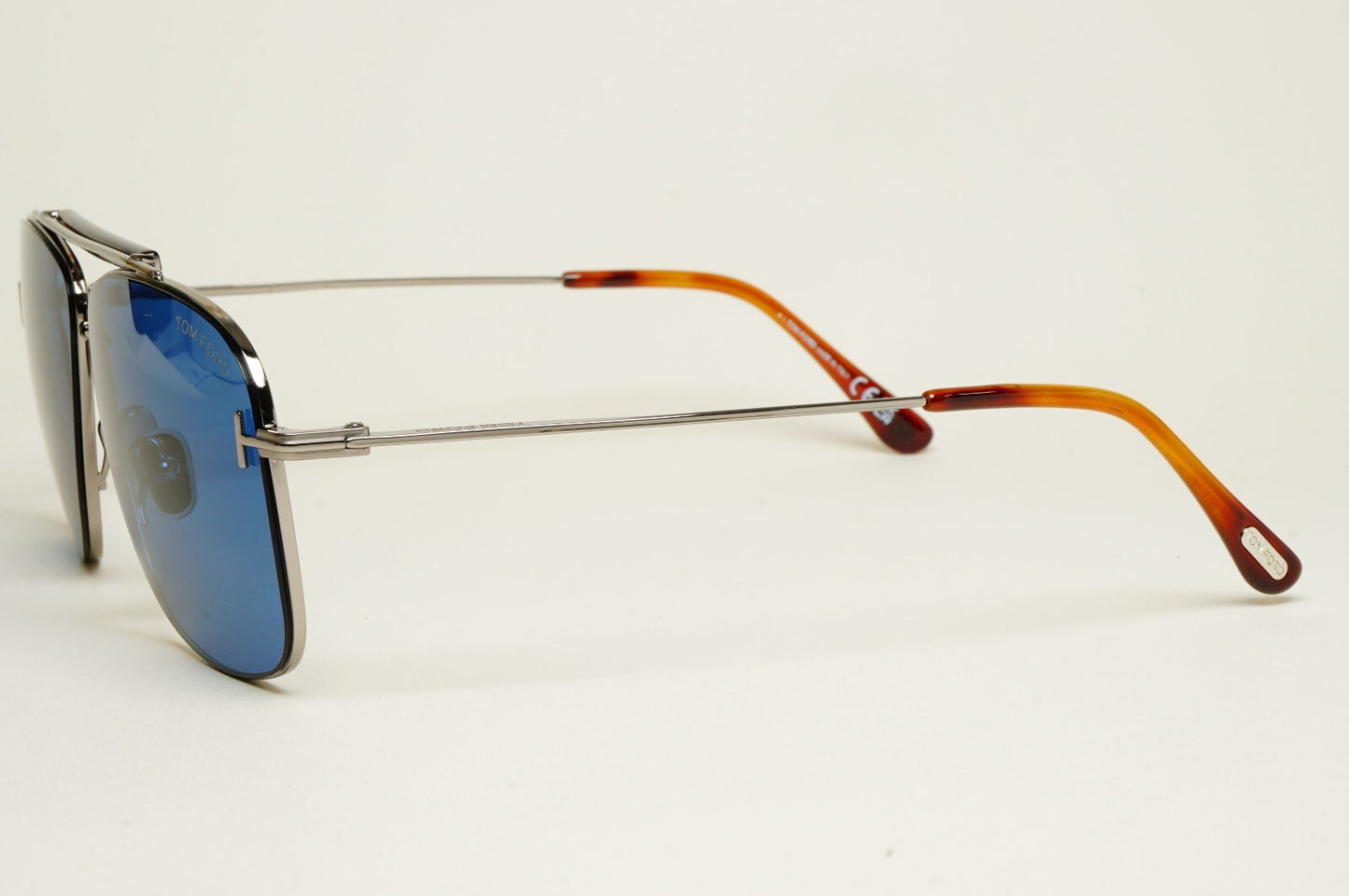 Tom Ford Sunglasses Jaden Blue Ruthenium Navigator Pilot FT1017 TF 1017 14V