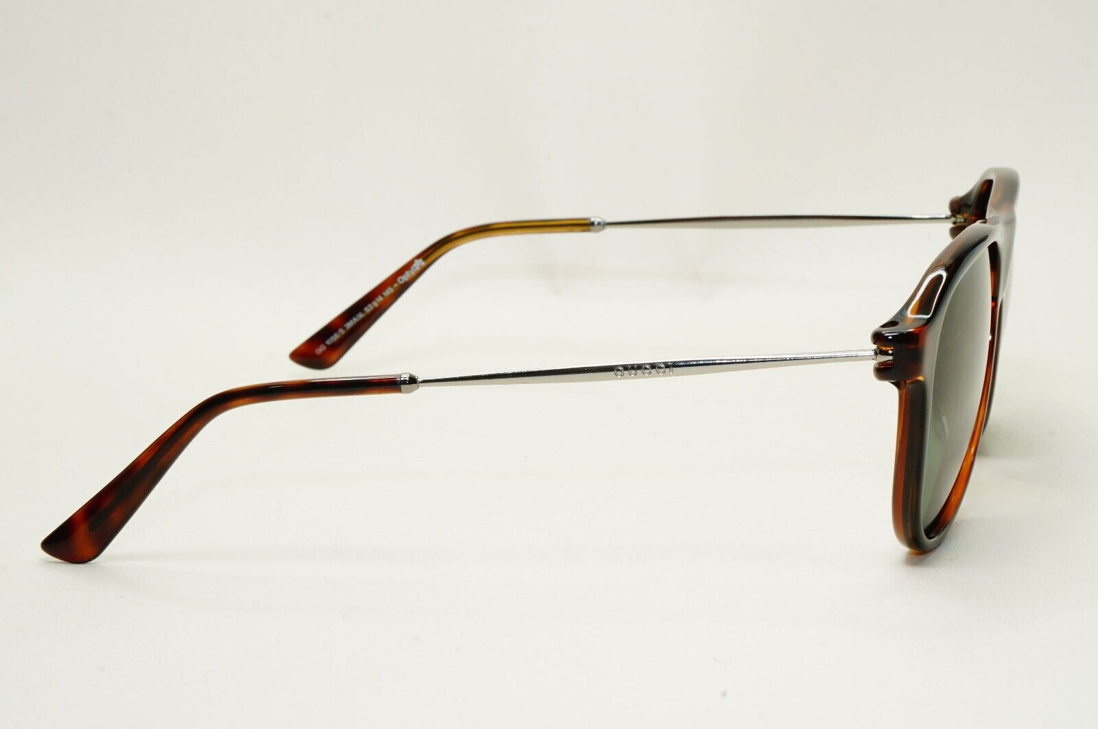 Gucci Sunglasses 2012 Vintage Brown Tortoise Green Square GG 1058/S 3MA5L 081124