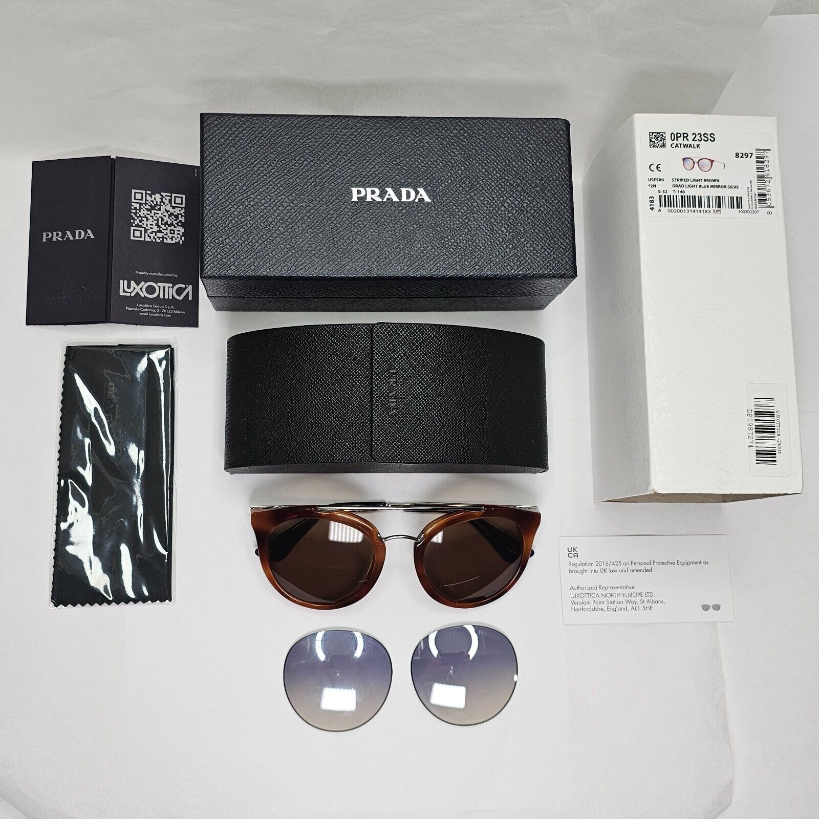 Prada Sunglasses Cinema Brown Tortoiseshell Gold PR23SS SPR 23S USE-5R0 051223