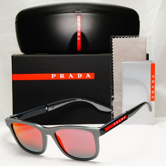 Prada Sunglasses Grey Mirror Red Blue Orange PS04XS SPS 04X 01S-08F [a] 39003