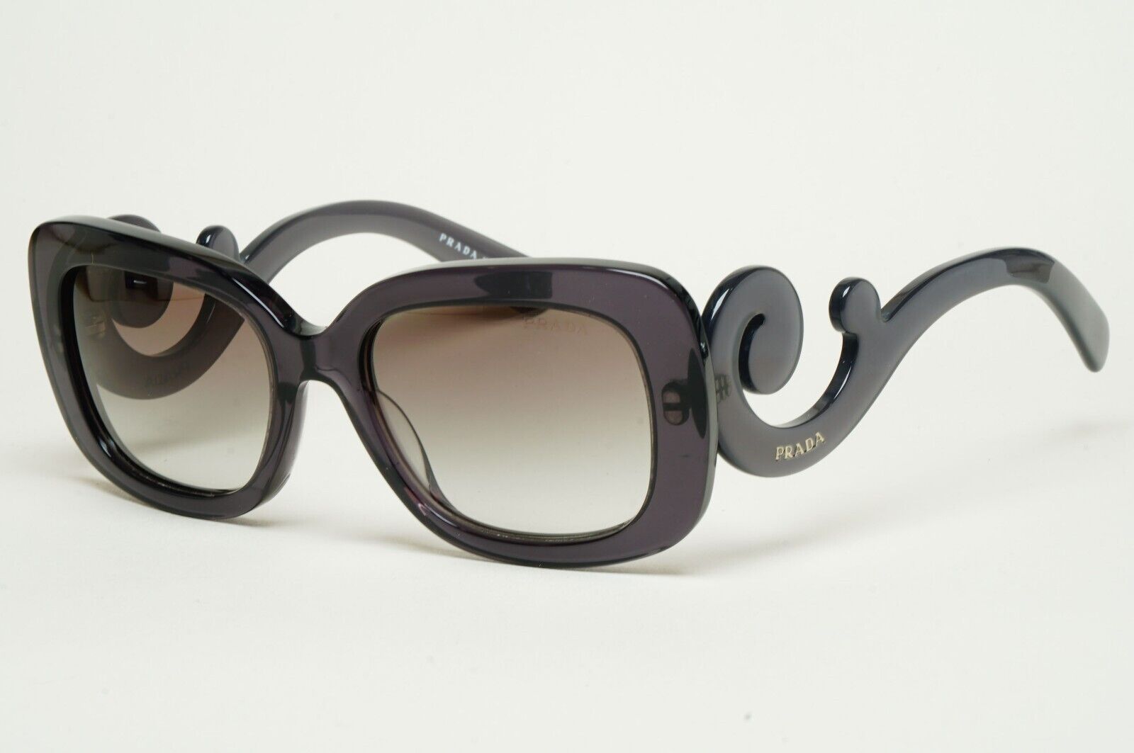 Prada Sunglasses Baroque Swirl Grey Transparent PR27OS SPR 27O KAM-0A7 250125