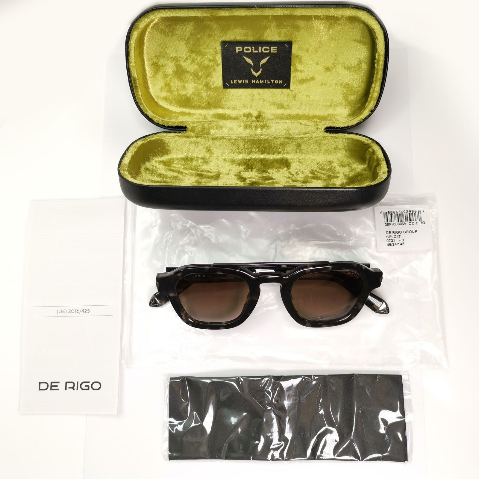 Police Lewis Hamilton F1 Sunglasses Brown Gradient Tortoise SPL C47 COL 0721