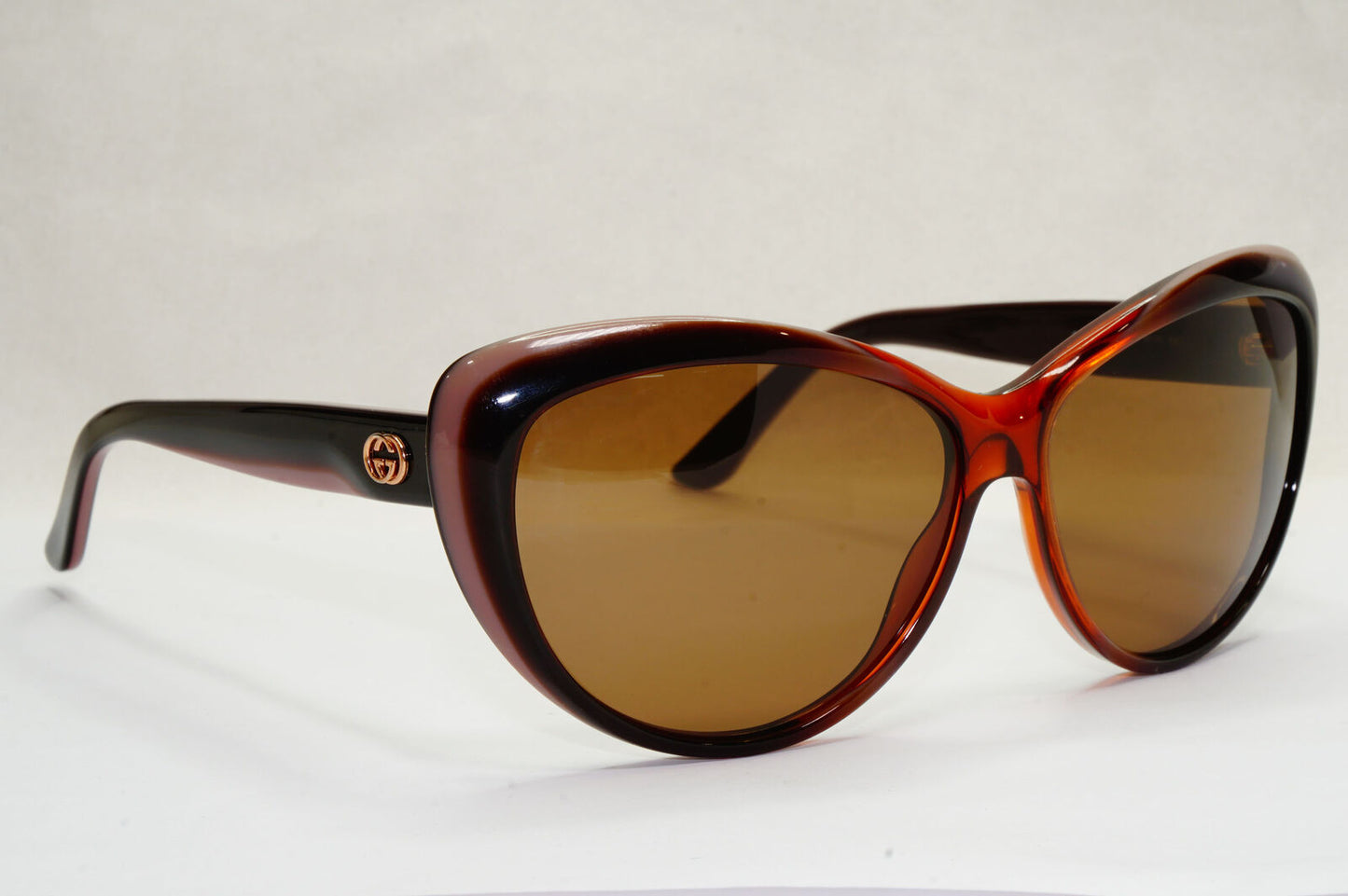 Gucci Sunglasses 2012 Vintage Brown Pink Cat Eye GG 3510/S WOFD8  180224