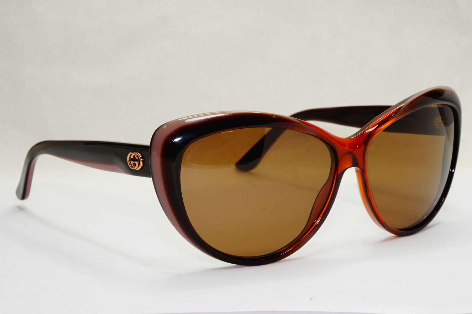 Gucci Sunglasses 2012 Vintage Brown Pink Cat Eye GG 3510/S WOFD8  180224