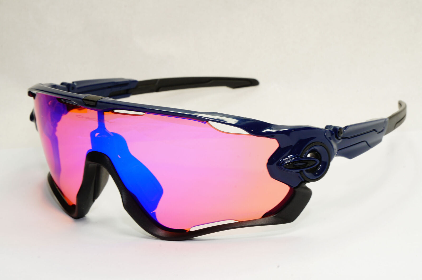Oakley Sunglasses Jawbreaker Shield Black Navy Blue Prizm Trail OO 9290 04