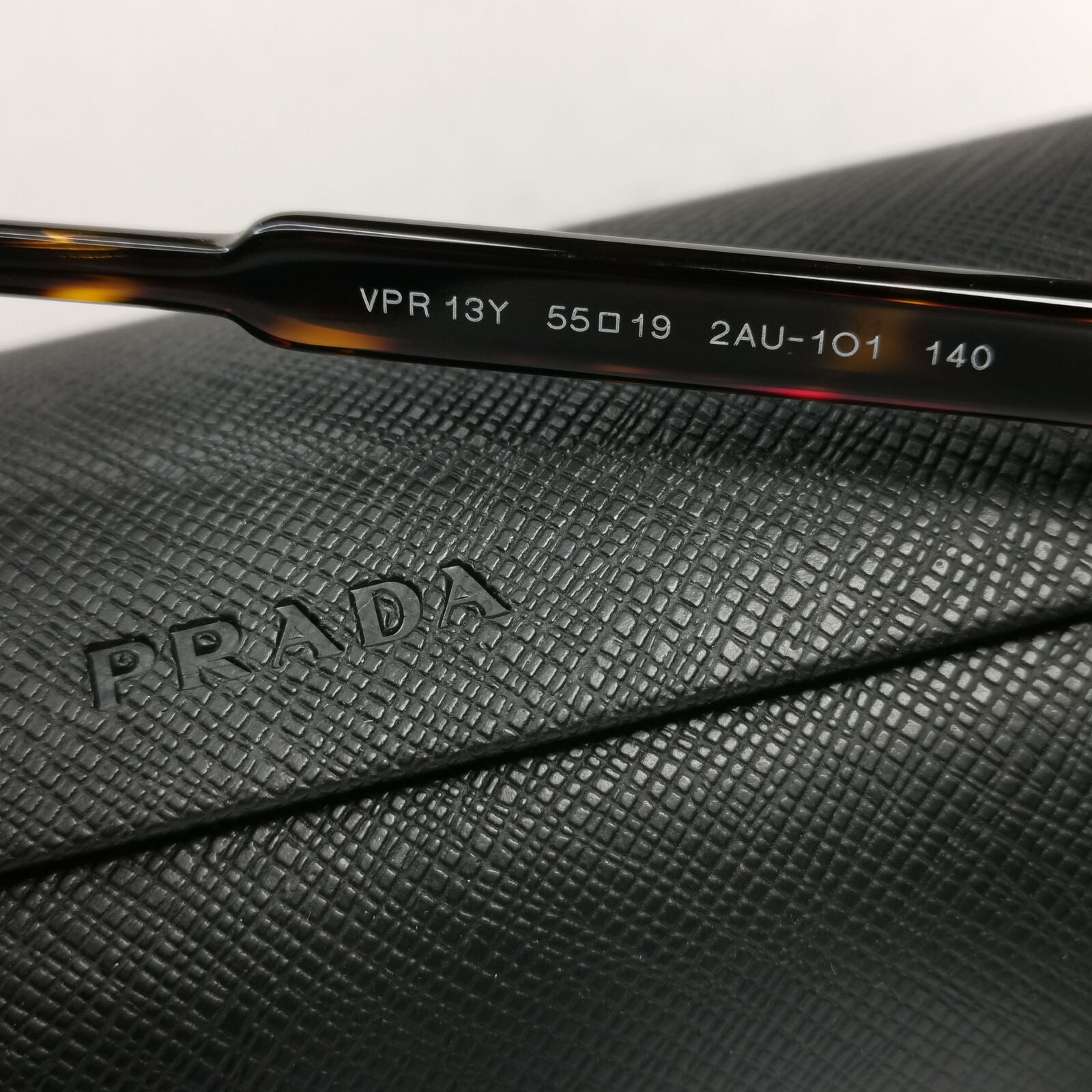 Prada Sunglasses Brown Green Square Tortoiseshell VPR 13Y PR13YV 2AU-1O1 55mm