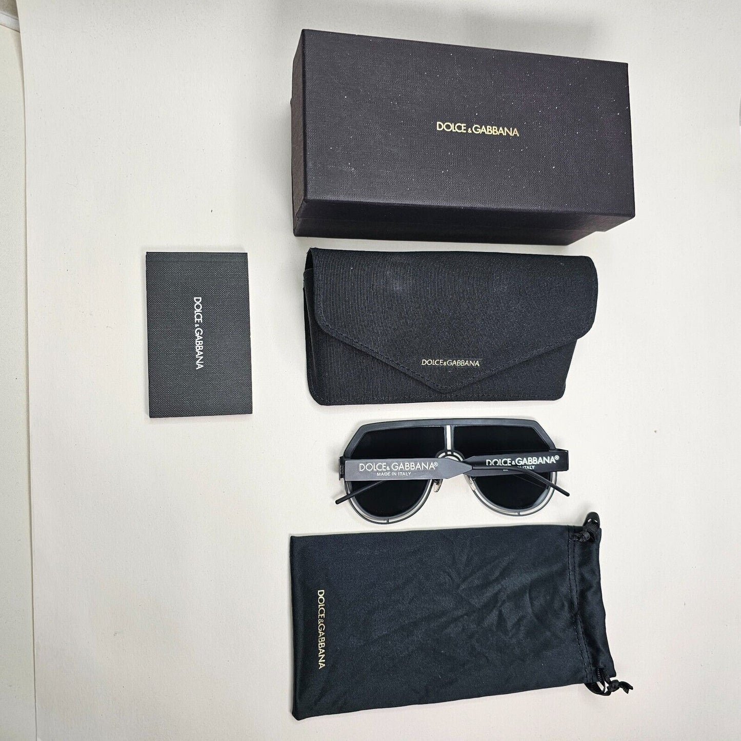 Dolce & Gabbana 2021 Black Pilot Metal Sunglasses DG 2231 3276/87 270924