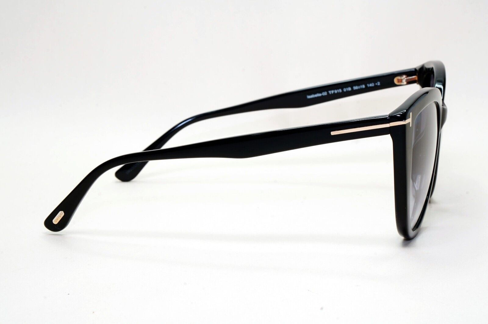 Tom Ford Sunglasses Isabella-02 Black Grey Gradient Cat Eye FT0915 TF 915 01B