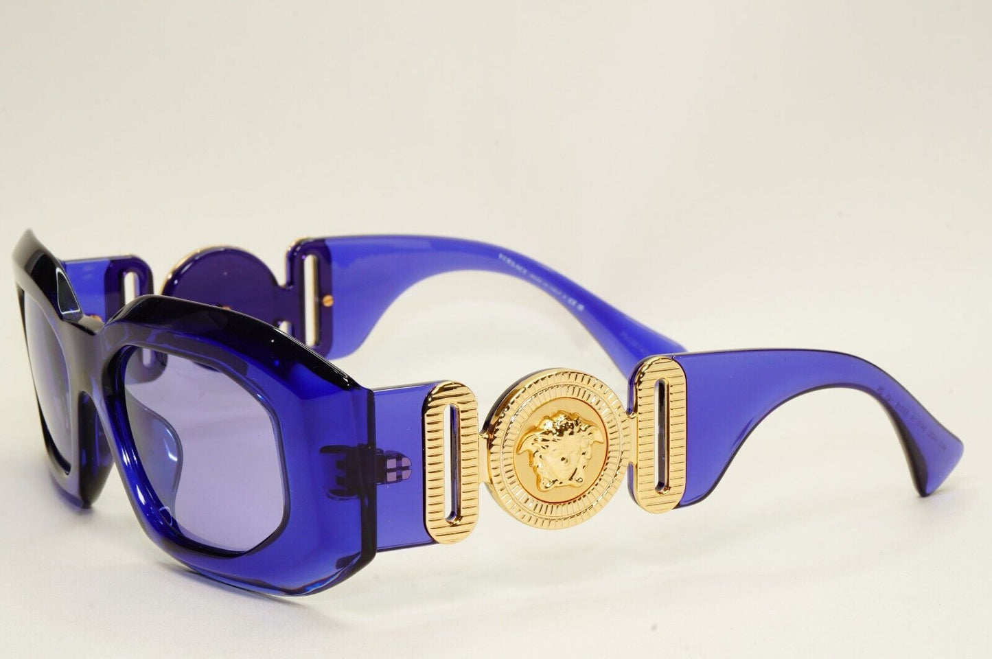 Versace Sunglasses Purple Transparent Biggie Oversized MOD VE 4425U 5419/1A