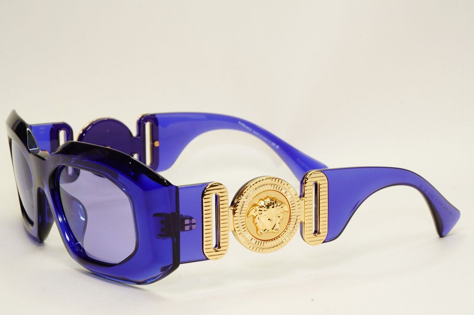 Versace Sunglasses Purple Transparent Biggie Oversized MOD VE 4425U 5419/1A