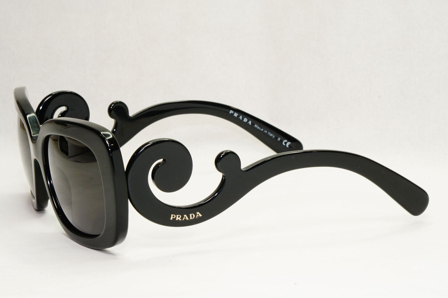 Prada Sunglasses Baroque Swirl Black Square PR27OS SPR 27O 1AB-3M1 151223