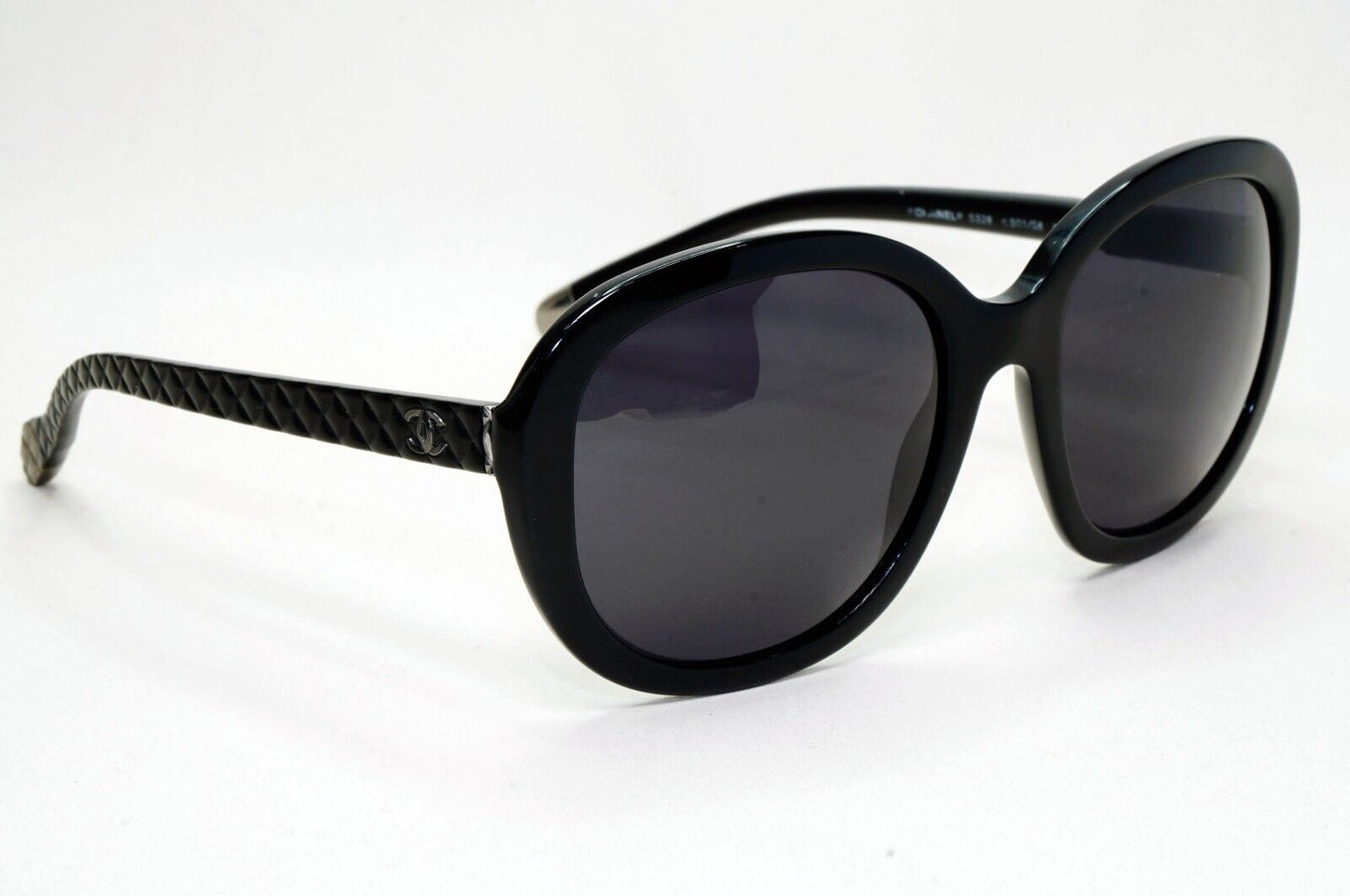 Chanel Sunglasses 2013 Vintage Black Quilted Square 5328 c.501/S8 051124