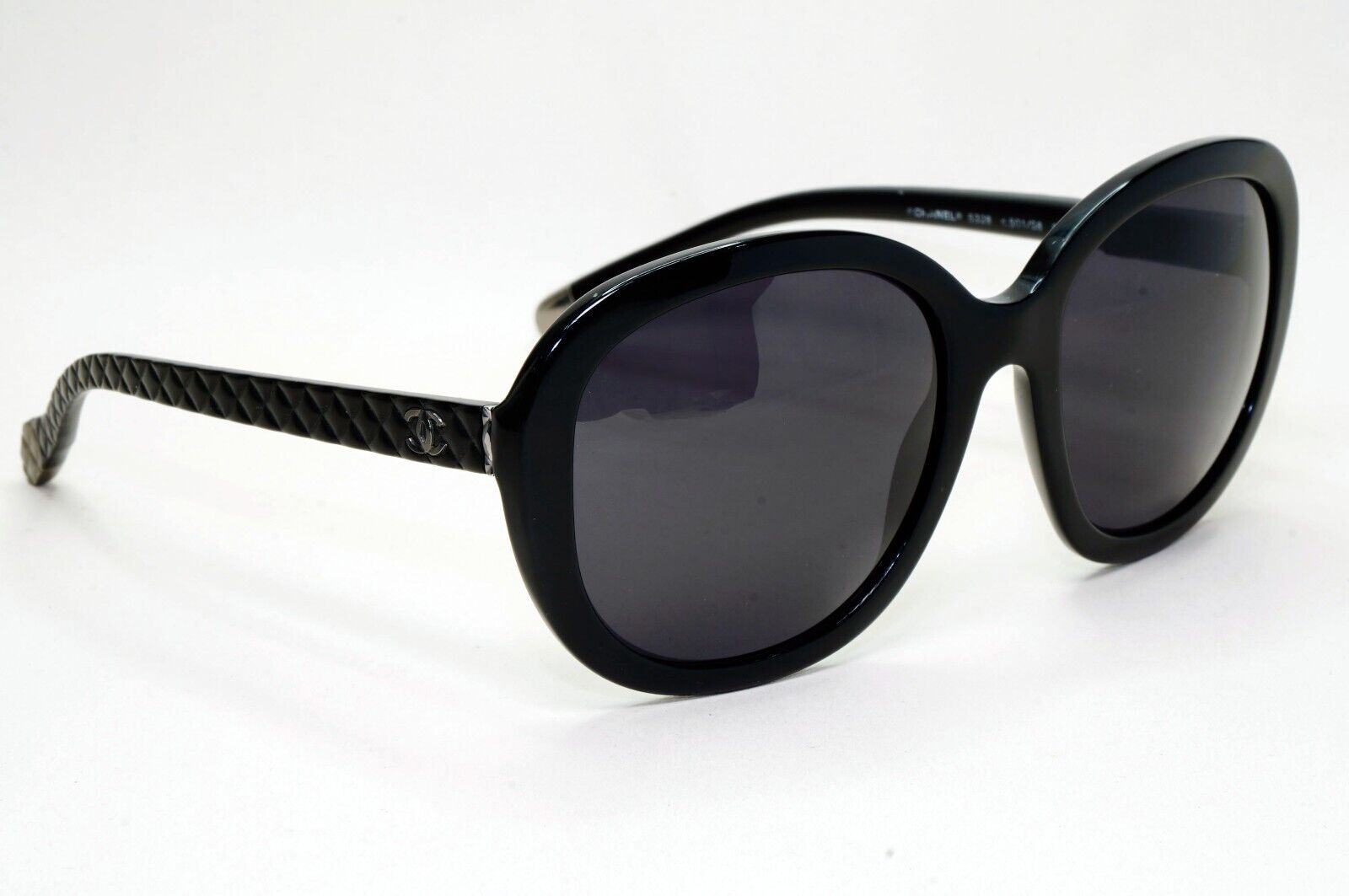 Chanel Sunglasses 2013 Vintage Black Quilted Square 5328 c.501/S8 051124
