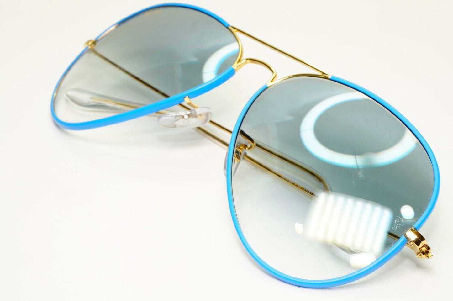 Ray-Ban Sunglasses Aviator Blue Gold Gradient RB 3025-JM Full Color 9196/3F 62mm
