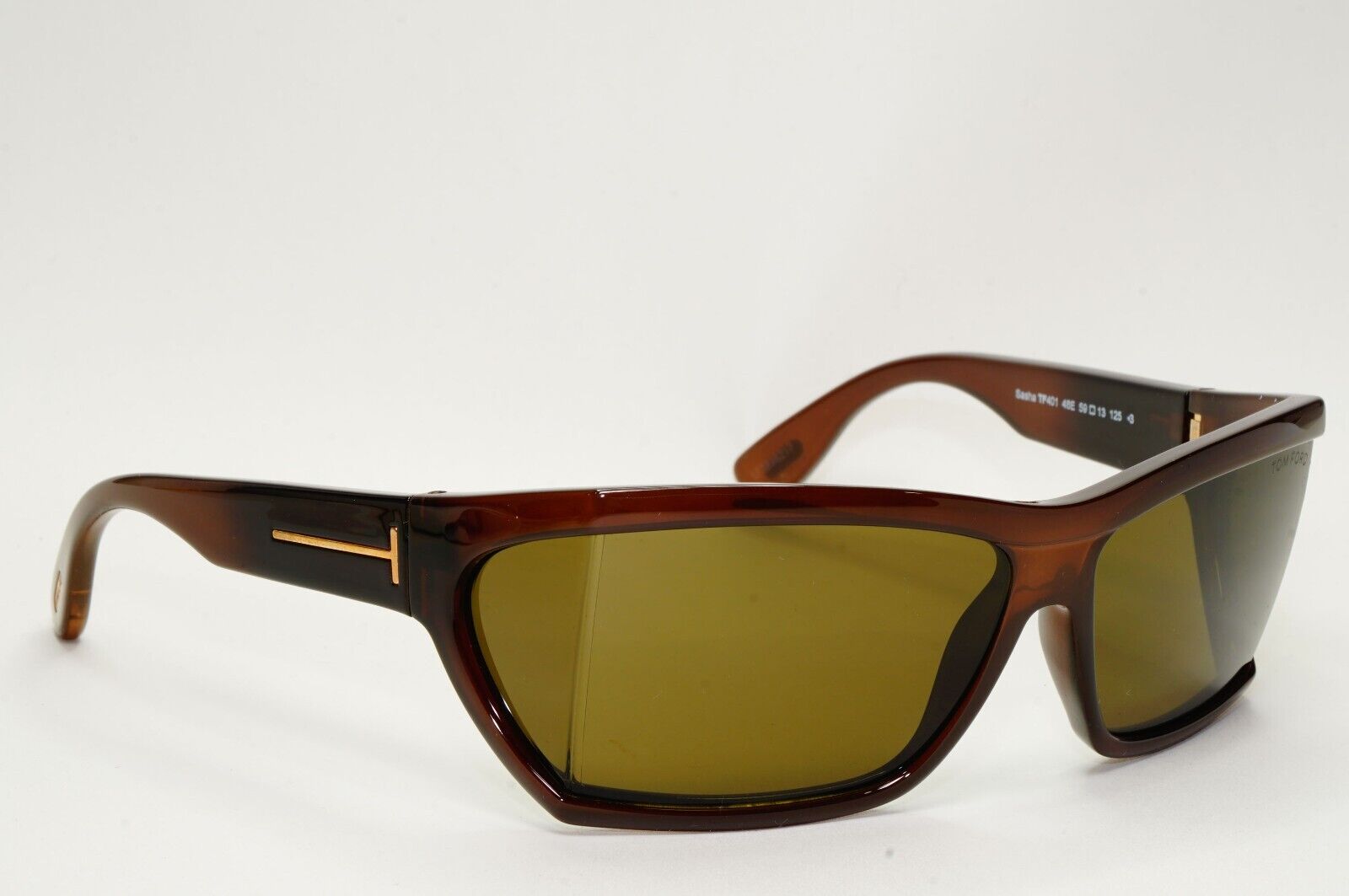 Tom Ford Sunglasses Sasha Dark Brown Square Side Window FT0401 TF 401 48E 59mm
