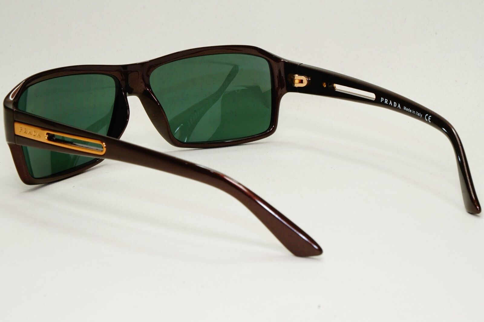 Prada Sunglasses 2007 Vintage Brown Green Gold PR09IS SPR 09I 7BG-3O1 171024