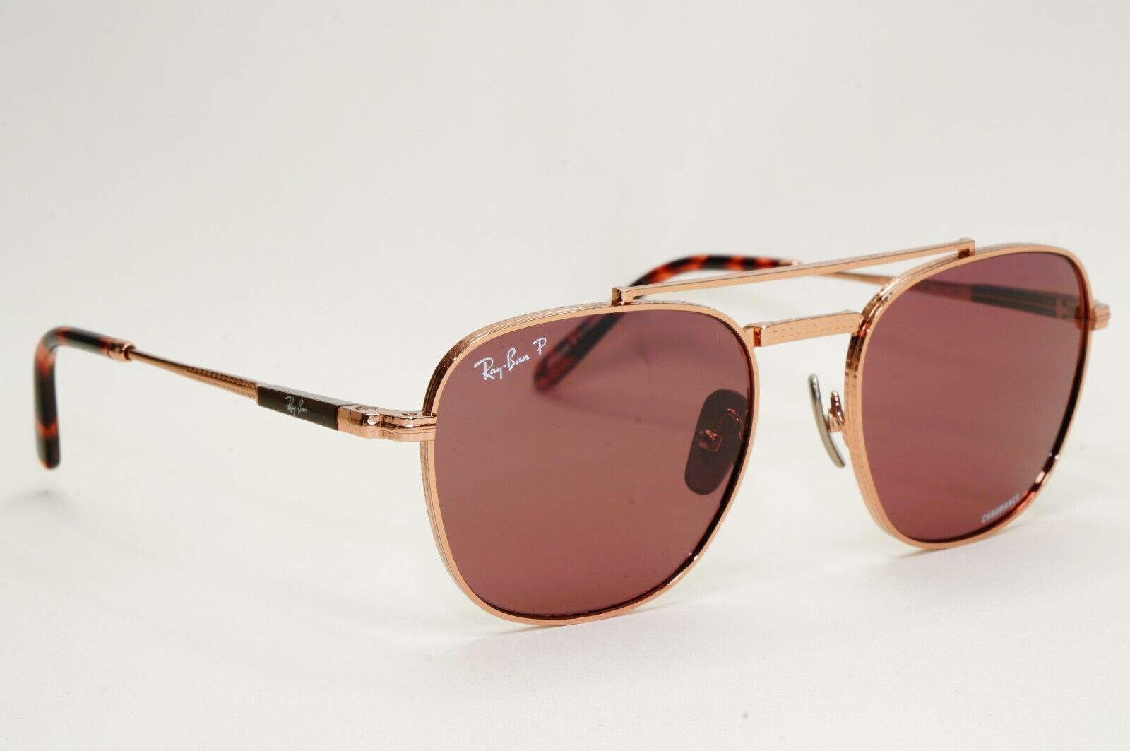 Ray-Ban Sunglasses Frank II Titanium Polarized Rose Gold RB 8258 3140/AF 54mm