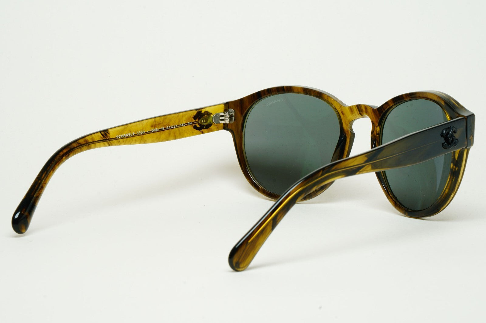 Chanel Sunglasses Olive Marble Green Brown 5359 c.1568/Y9 54mm 100325