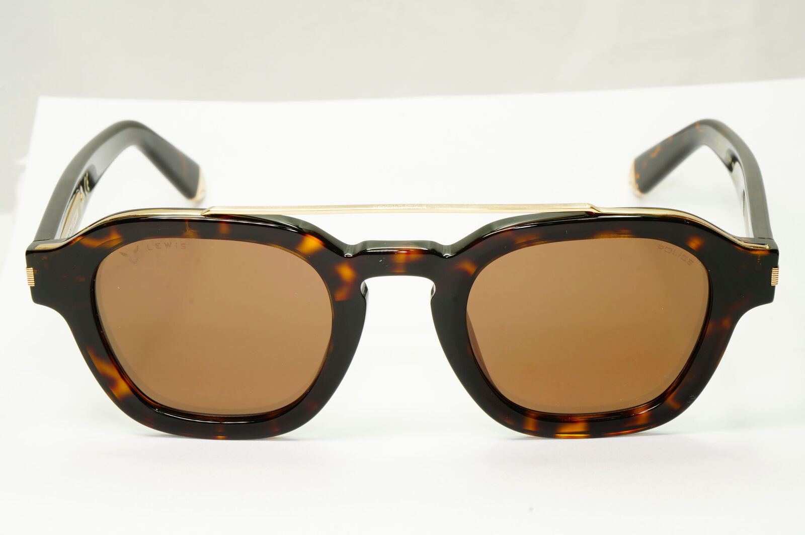 Police Lewis Hamilton F1 Sunglasses Brown Tortoiseshell Gold SPL C47 COL 722X