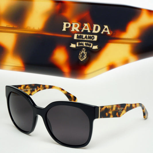 Prada Sunglasses 2014 Black Brown Tortoise Square PR10RS SPR 10R 1AB-0A7 130225