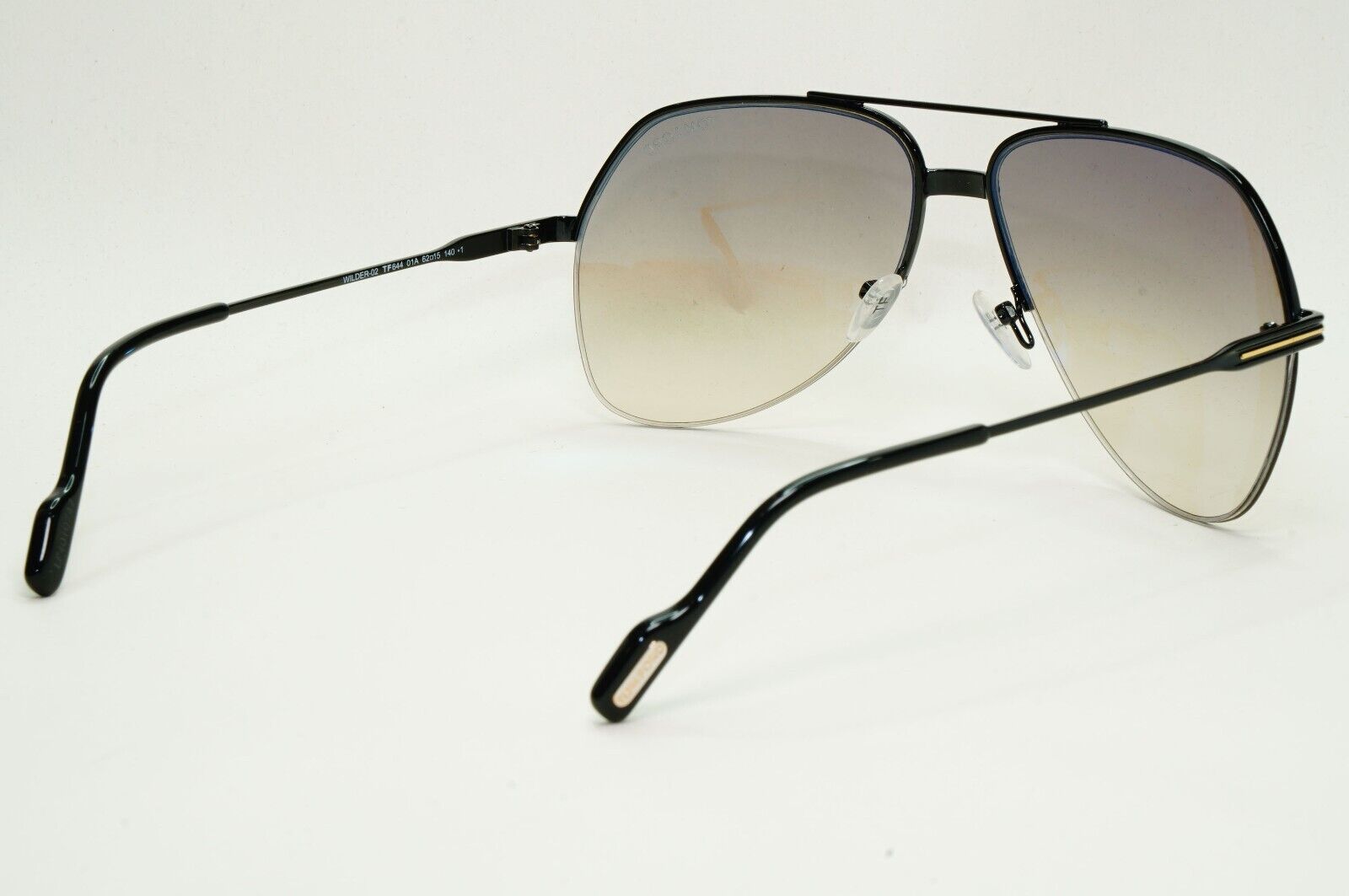 Tom Ford Sunglasses Wilder-02 Black Brown Grey Pilot Large FT0644 TF 644 01A