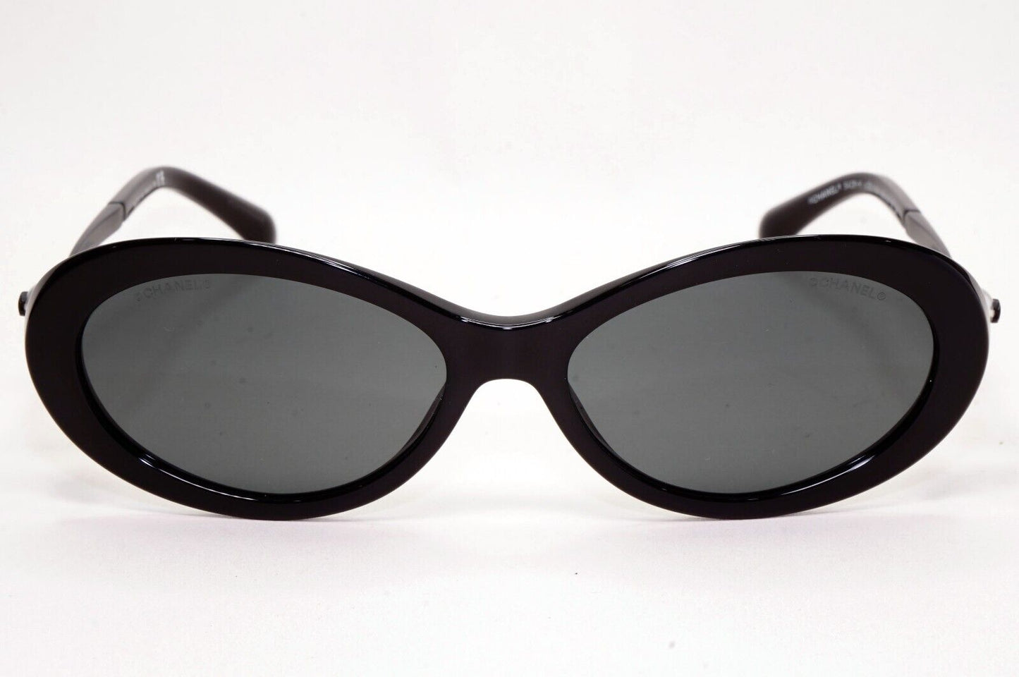Chanel Sunglasses Pearl Black Oval 5428-H c.501/S4 56mm