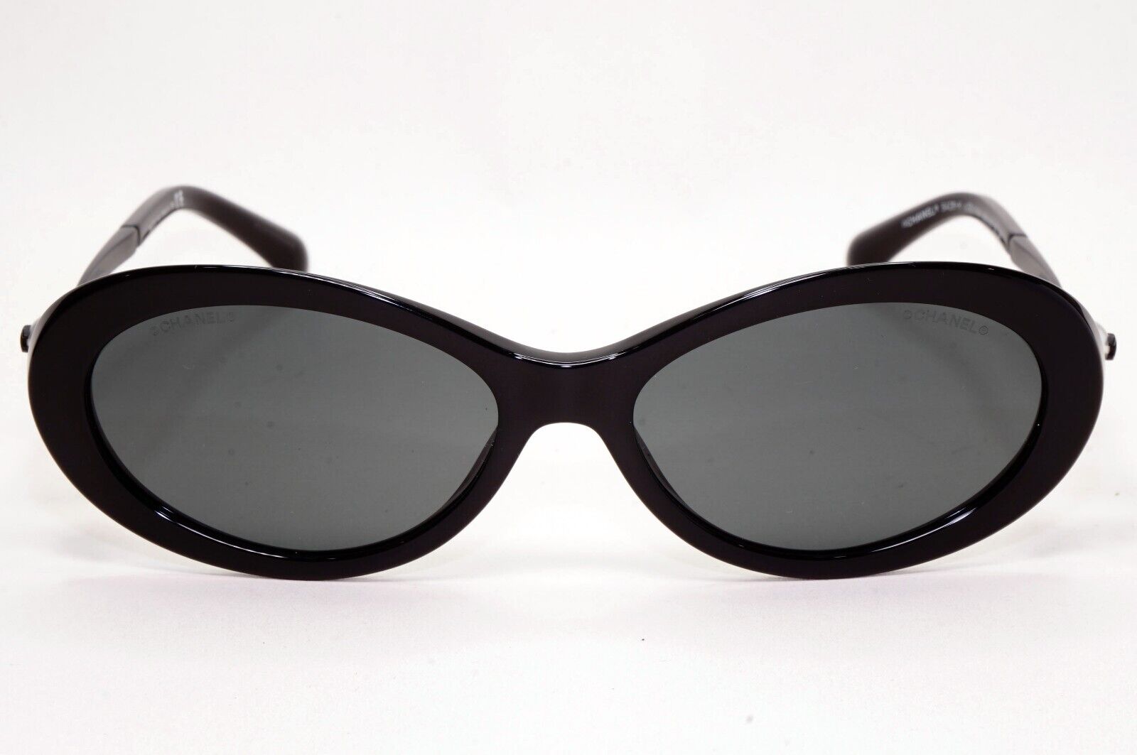 Chanel Sunglasses Pearl Black Oval 5428-H c.501/S4 56mm