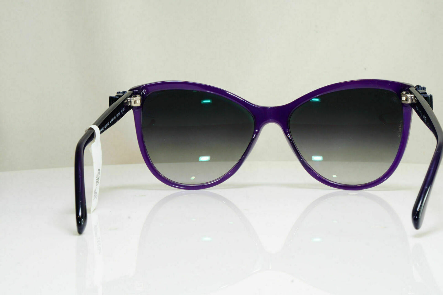 Authentic CHANEL Womens  Sunglasses Violet Purple Square Bow 5281 1463/S6 26762