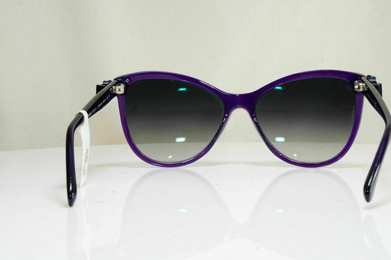 Authentic CHANEL Womens  Sunglasses Violet Purple Square Bow 5281 1463/S6 26762