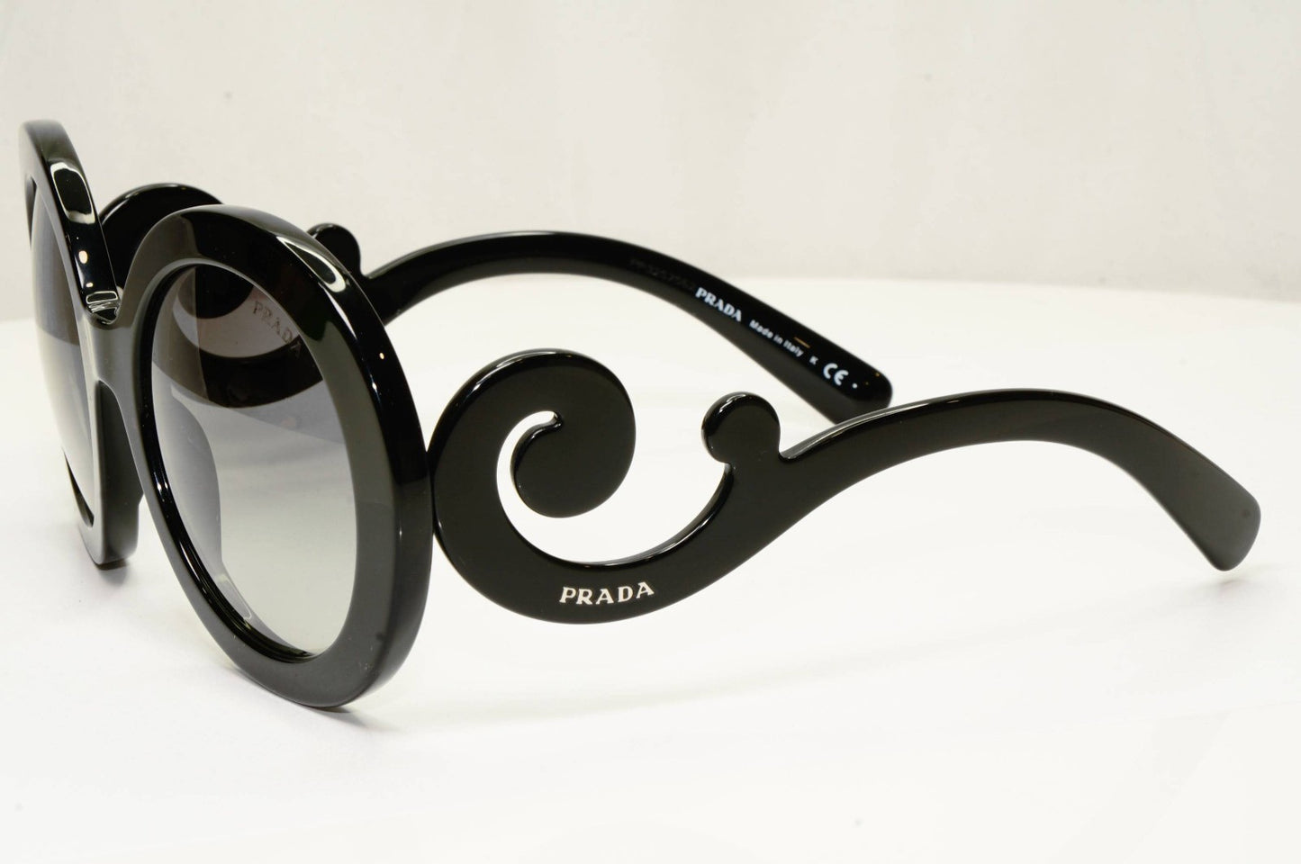Prada Sunglasses Swirl Baroque 2016 Round Black PR27NS SPR 27N 1AB-3M1 55mm
