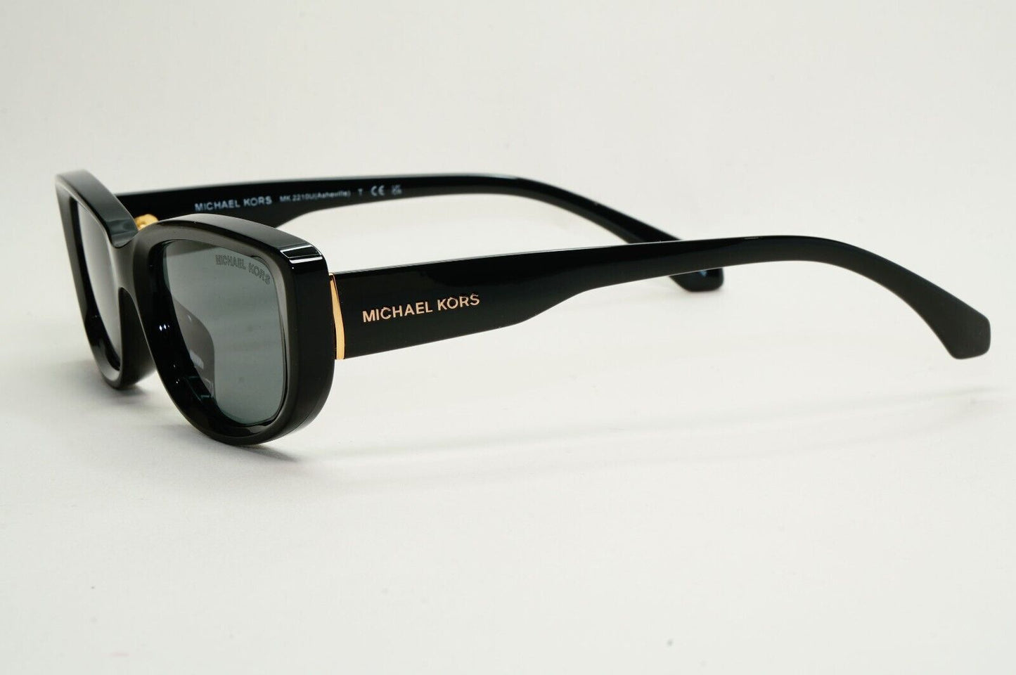 Michael Kors Sunglasses Asheville Black Glossy Grey Rectangle MK 2210U 3005/87