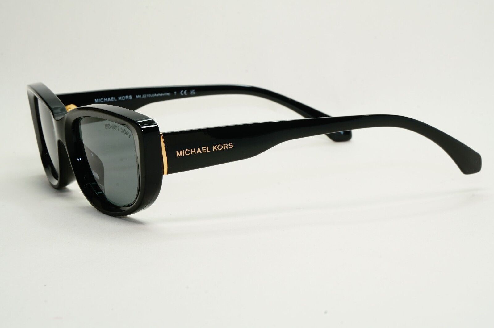 Michael Kors Sunglasses Asheville Black Glossy Grey Rectangle MK 2210U 3005/87