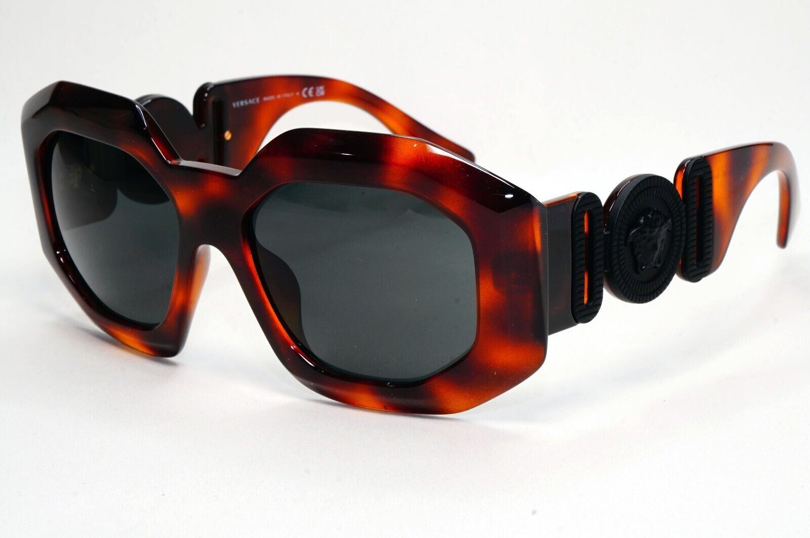 Versace Sunglasses Oversized Medusa Brown Black Large MOD VE 4424U 5217/87 56mm