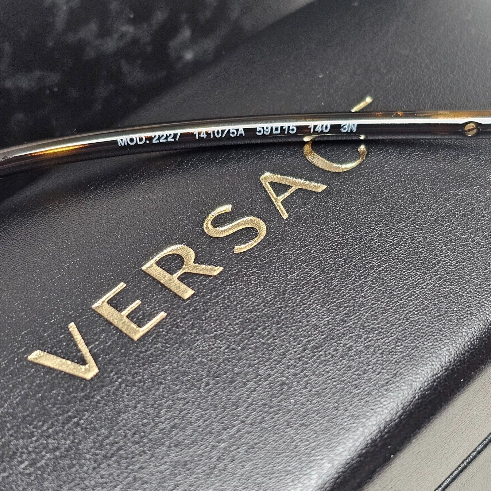 Versace Sunglasses Gold Mirror Brown Square Medusa MOD VE 2227 1410/5A 59mm
