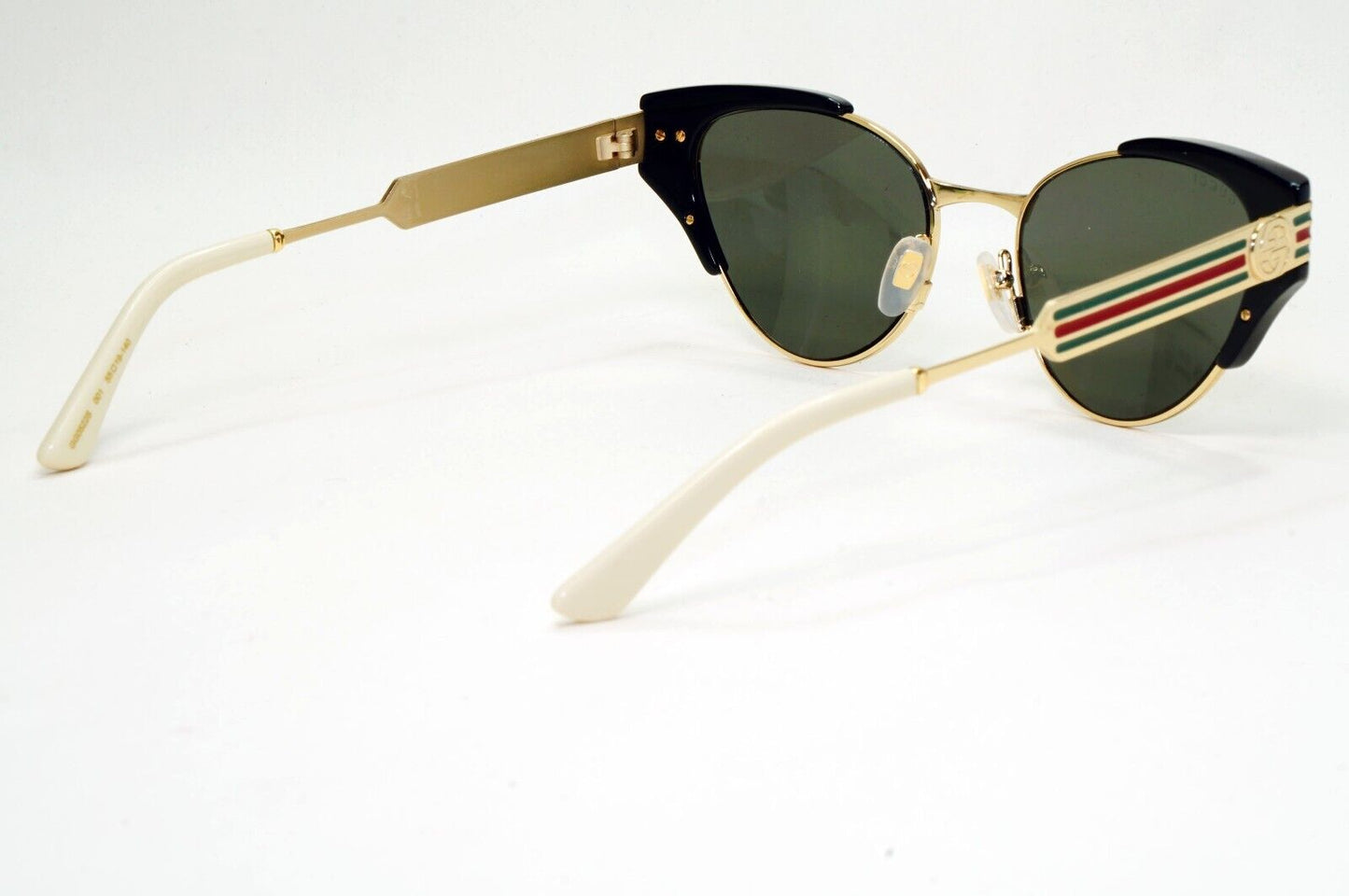 Gucci Sunglasses 2019 Square Cat Eye Gold Black Grey GG 0522S 001 55mm 081124