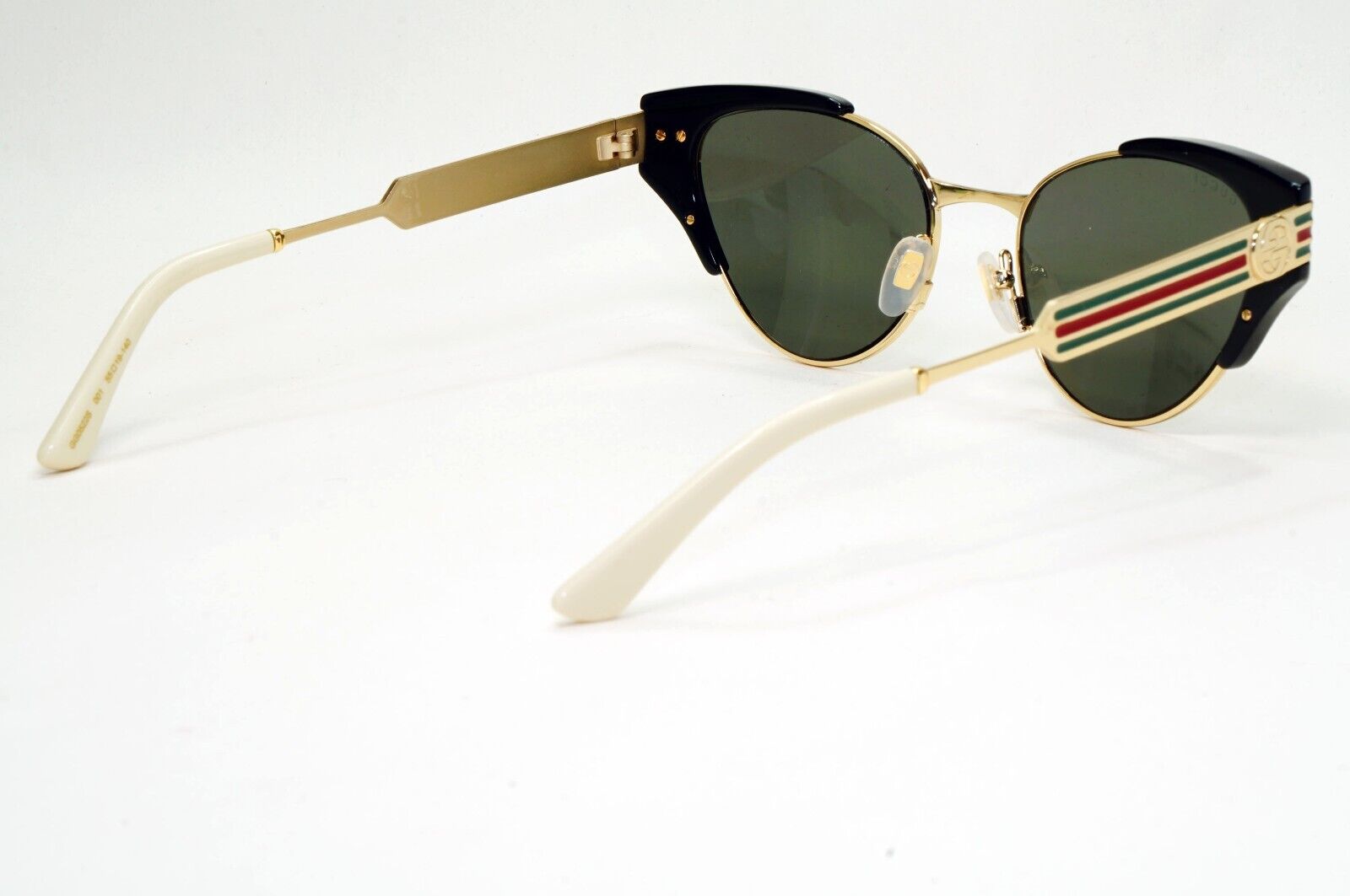 Gucci Sunglasses 2019 Square Cat Eye Gold Black Grey GG 0522S 001 55mm 081124