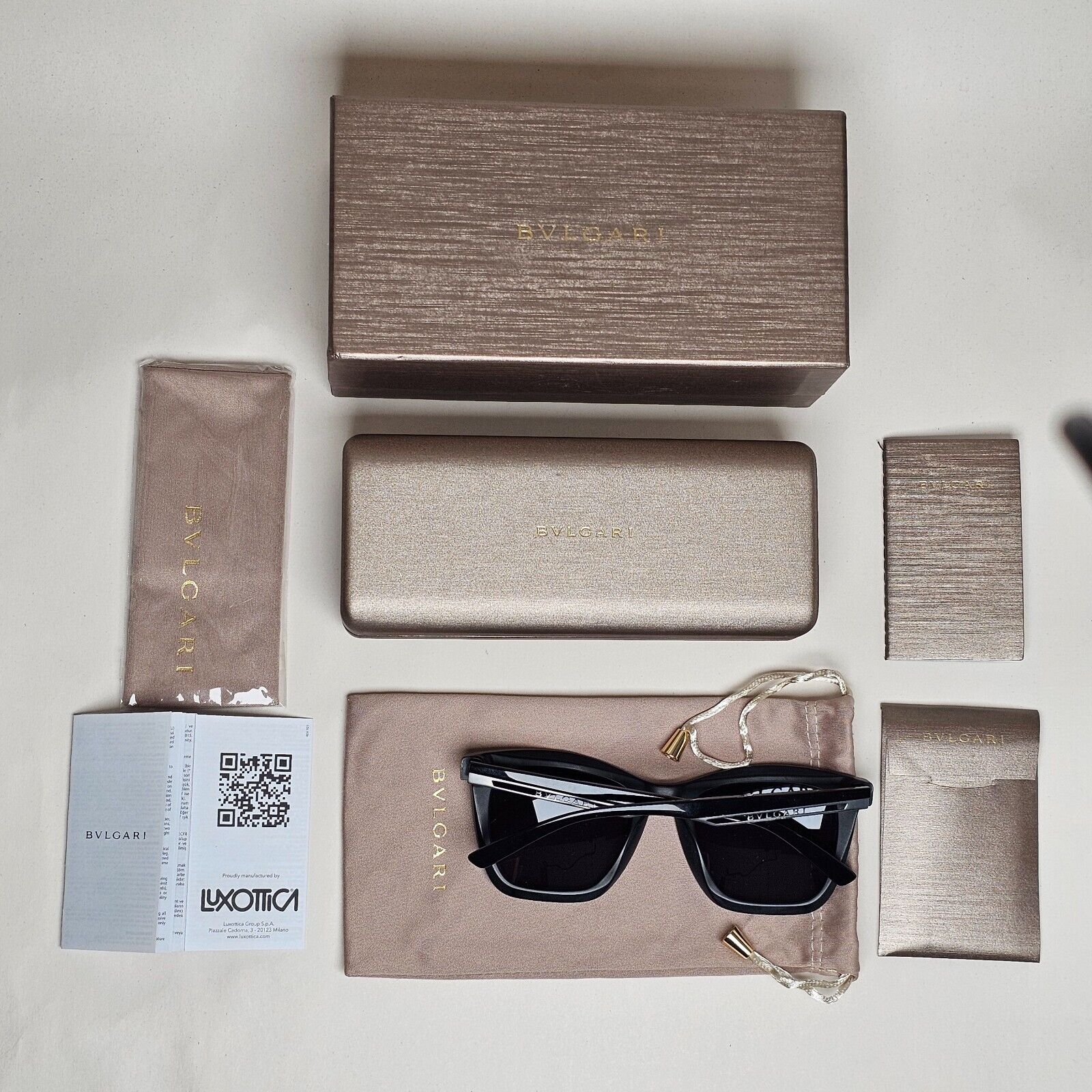 Bvlgari Sunglasses 2023 Black Square Polarized 8233 5313/81 120125