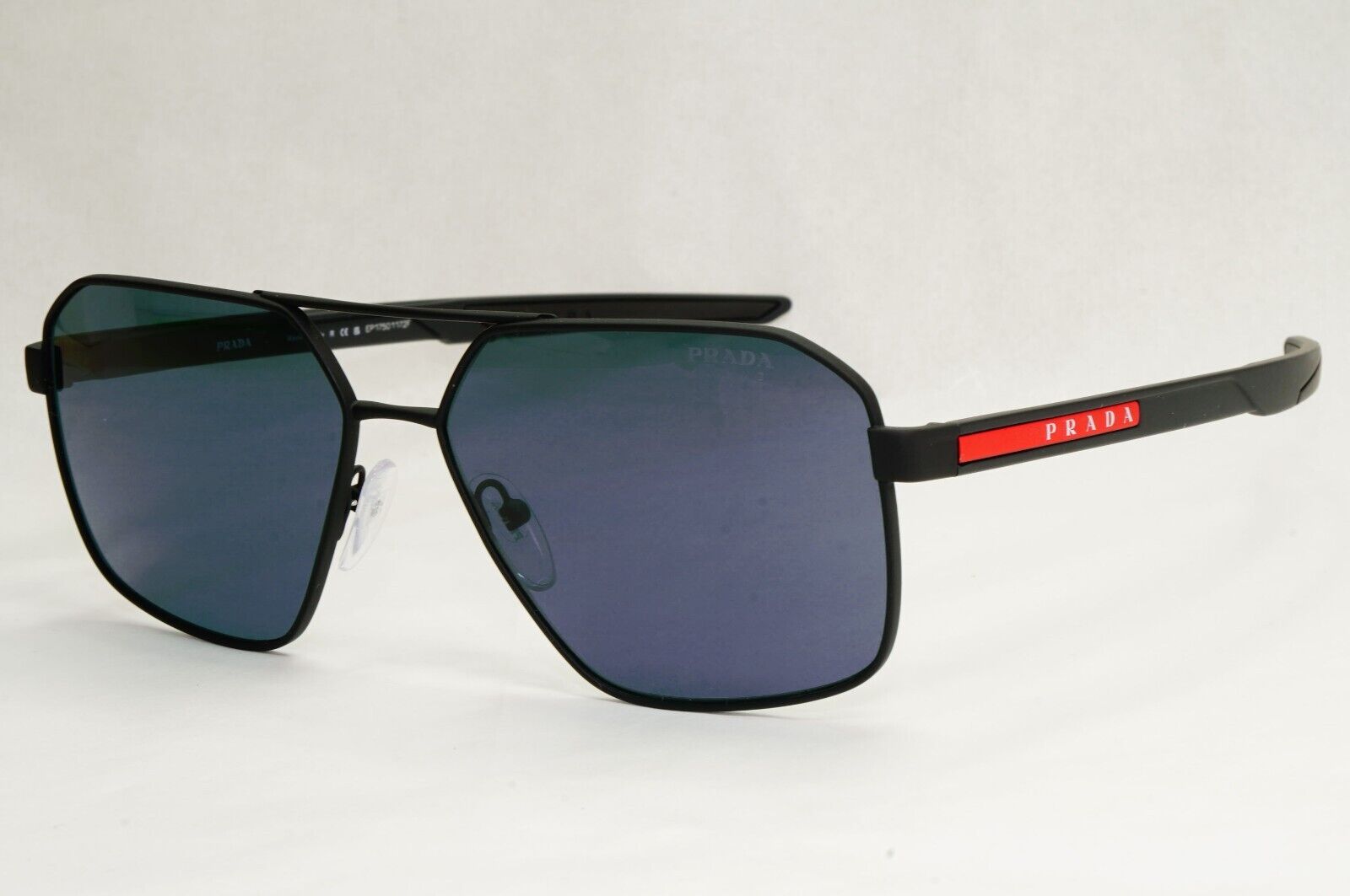 Prada Sunglasses Color Tuning Blue Lens Black Rubber PS55WS SPS 55W DG0-09R