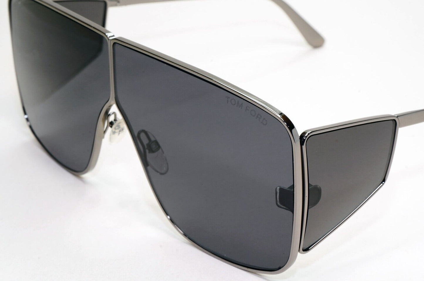 Tom Ford Sunglasses Spector Gunmetal Black Side Shields Metal FT0708 TF 708 08A