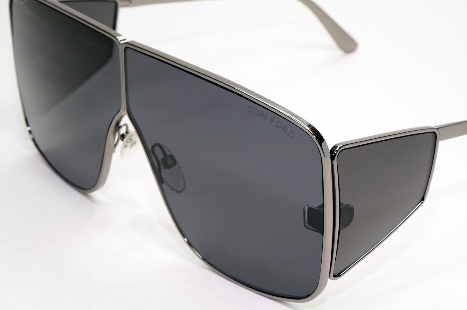 Tom Ford Sunglasses Spector Gunmetal Black Side Shields Metal FT0708 TF 708 08A