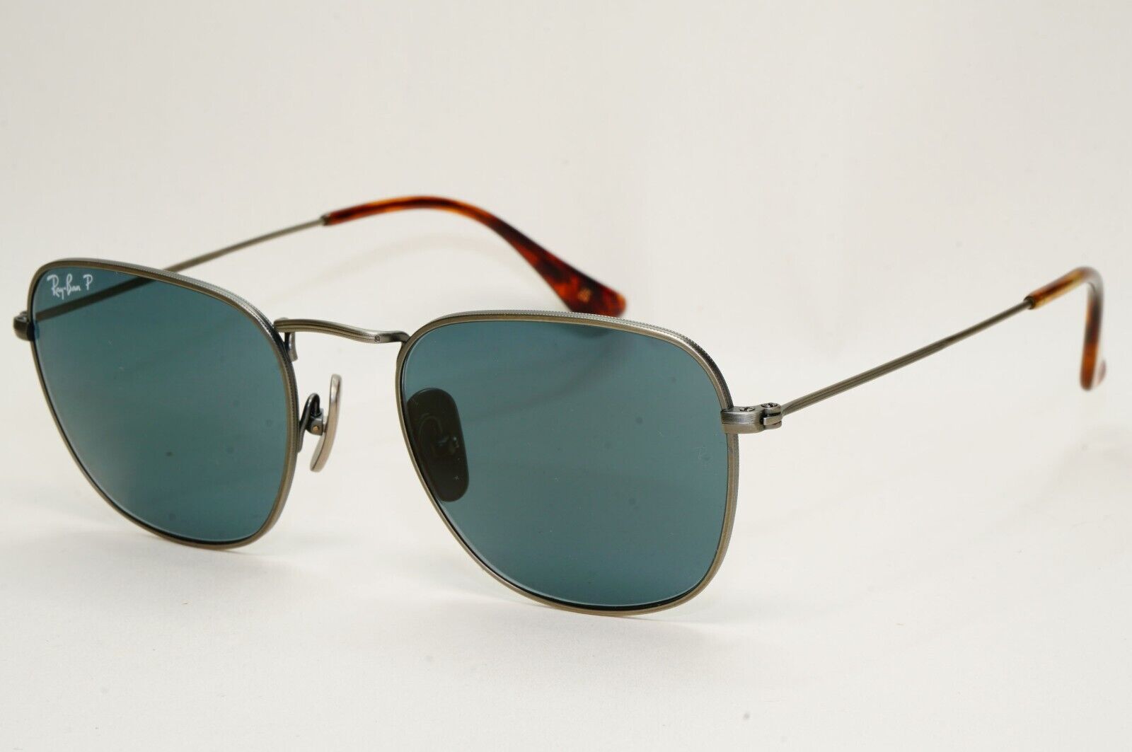 Ray-Ban Sunglasses Frank Titanium Polarised Blue Gunmetal RB 8157 9208/T0 51mm