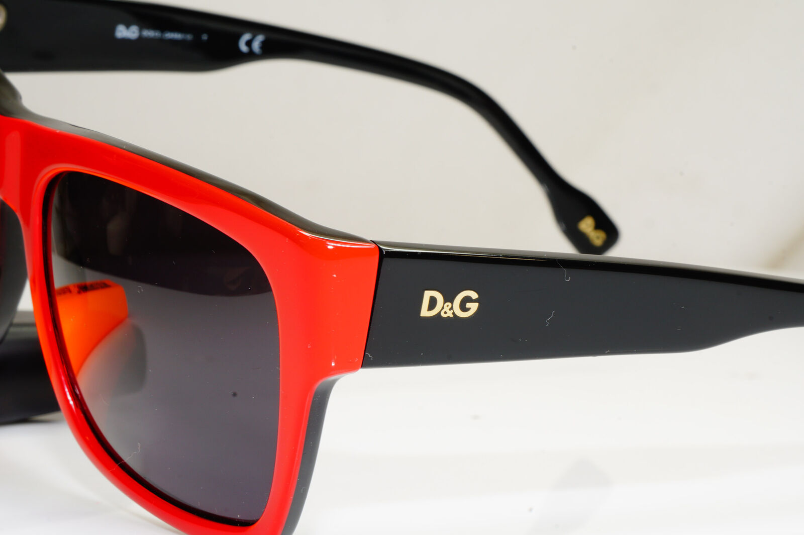 Dolce & Gabbana Sunglasses Red Black Mens Unisex Vintage D&G 3044 768/87 29563