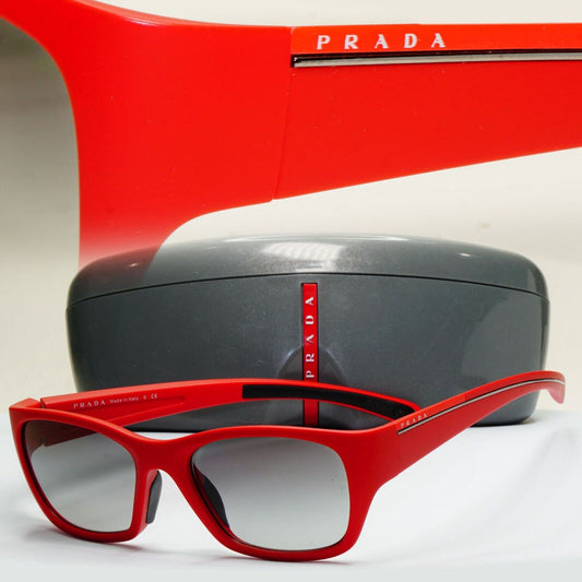 Prada Sunglasses 2007 Vintage Rare Red Square PS07IS SPS 07I ZVI-3M1 53mm 270924