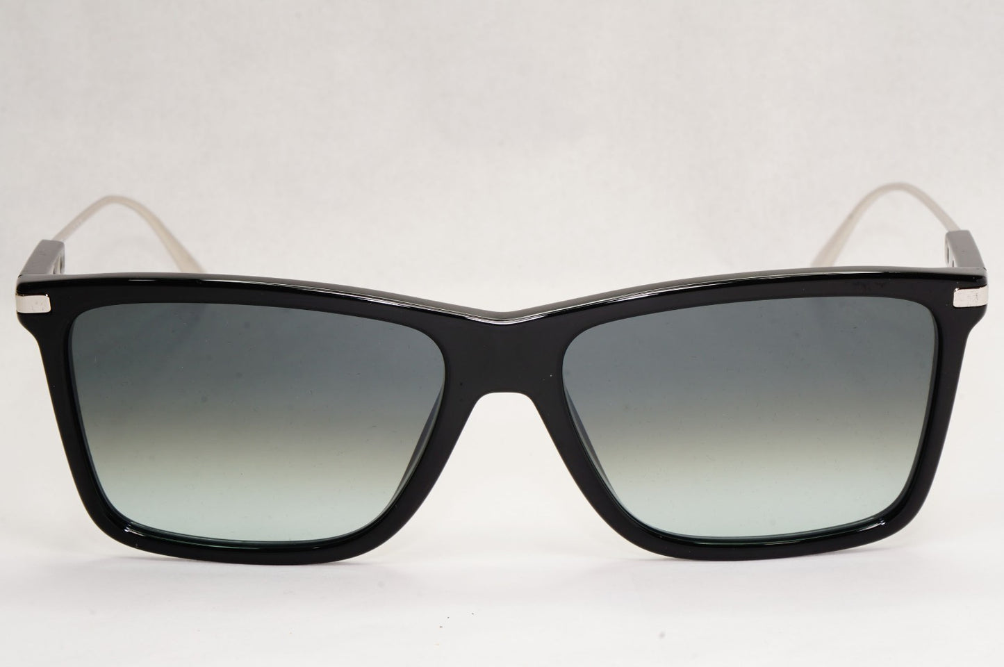Prada Sunglasses Glass Lens Black Silver Grey Gradient PR01ZS SPR 01Z 1AB-06T [A